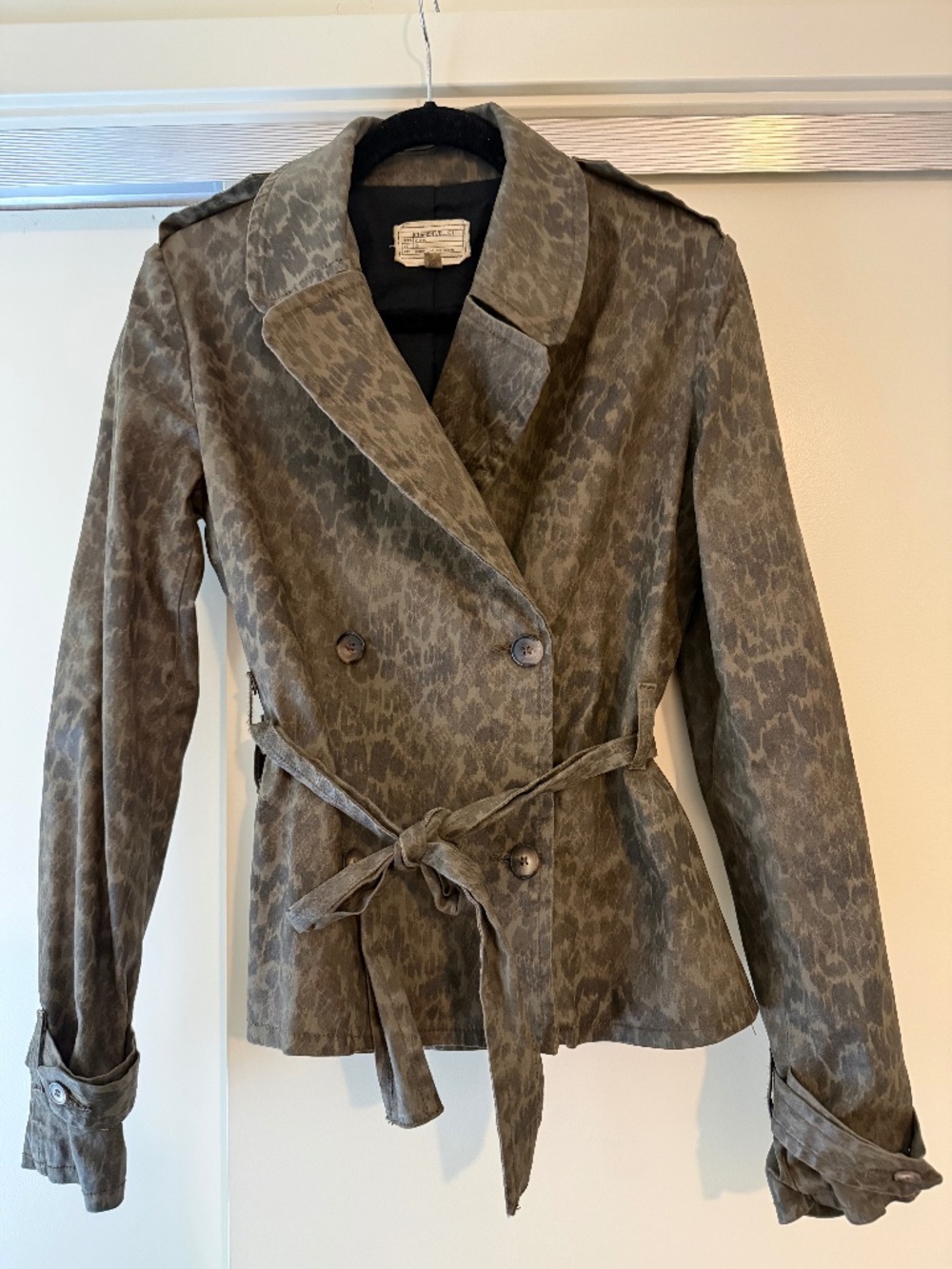 Current/Elliott The Infantry Camo Jacket — Military-Inspired Tailored Jacket
